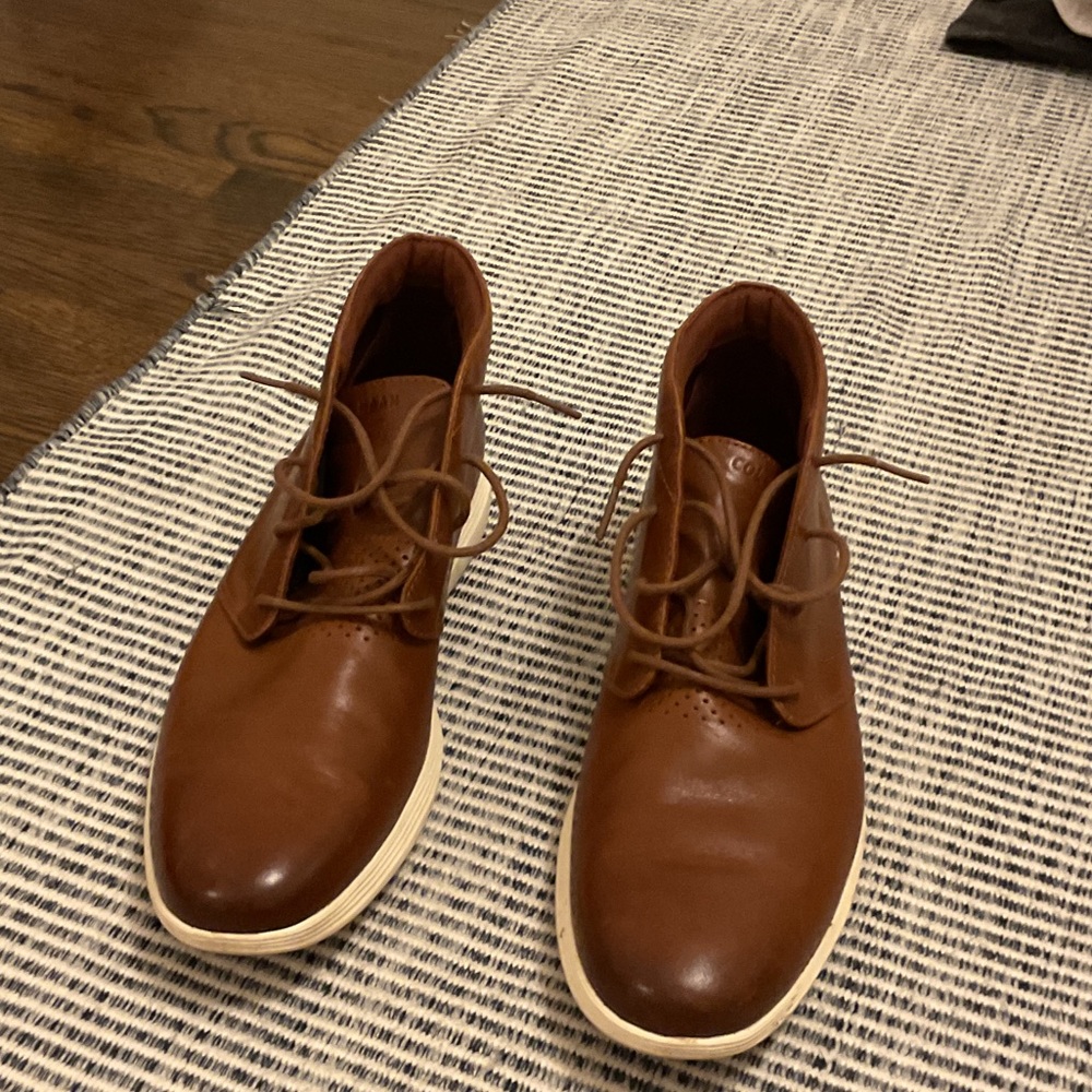 Cole Haan Brown Leather Chukka Boots